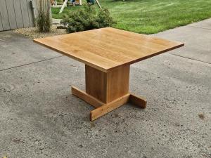 Cherry Pedestal Kitchen Table