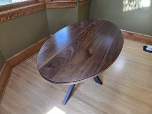 Oval Walnut Kitchen Table Minneapolis