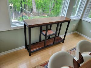 walnut buffet table