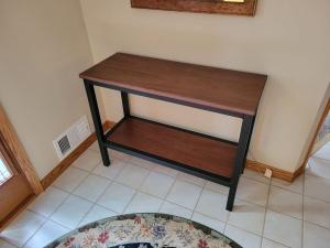 walnut entryway table