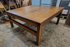 white oak square coffee table