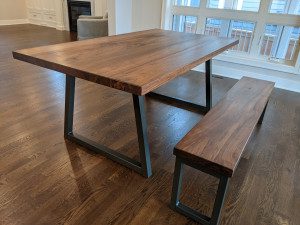 custom walnut dining table st. paul      