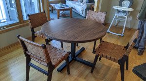 custom walnut circle table minneapolis mn6       